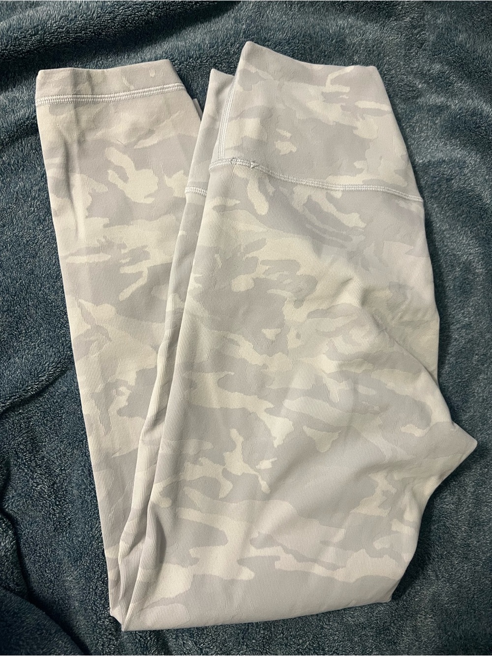 lululemon athletica Light Gray Camo Leggings